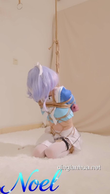 #Noel 蔚蓝档案-阿罗娜cos_2 日式紧缚+半吊缚+电击+gc+放置挣扎.mp4