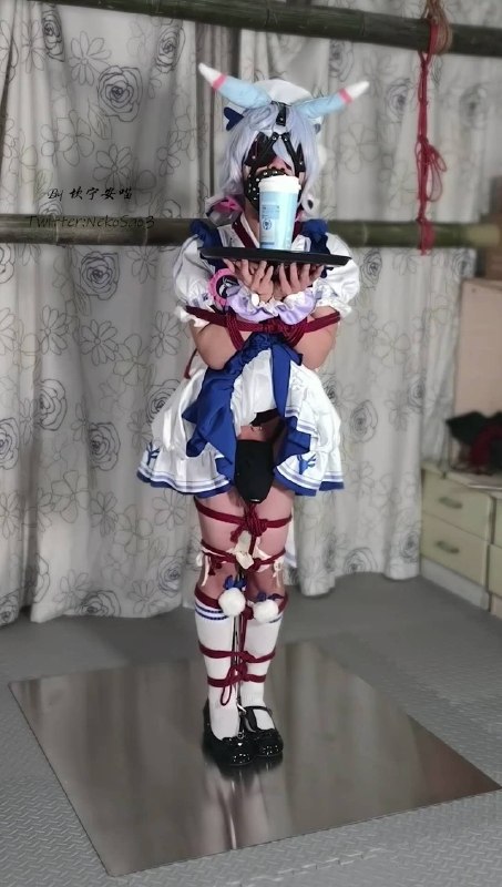 #坎喵 原神cos-希格雯女仆罚站架放置+斐济杯强高地狱.mp4