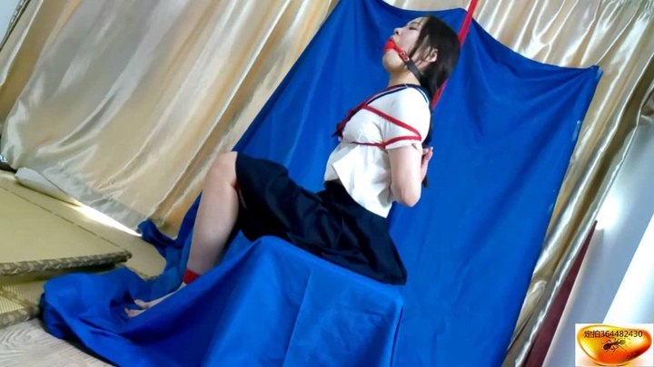 #魅影空间 丹丹极致四马+口球口水收集+TK挣扎……对于极度怕痒女孩来说，戴上口球四马TK,、求饶不得、口水恒流.mp4